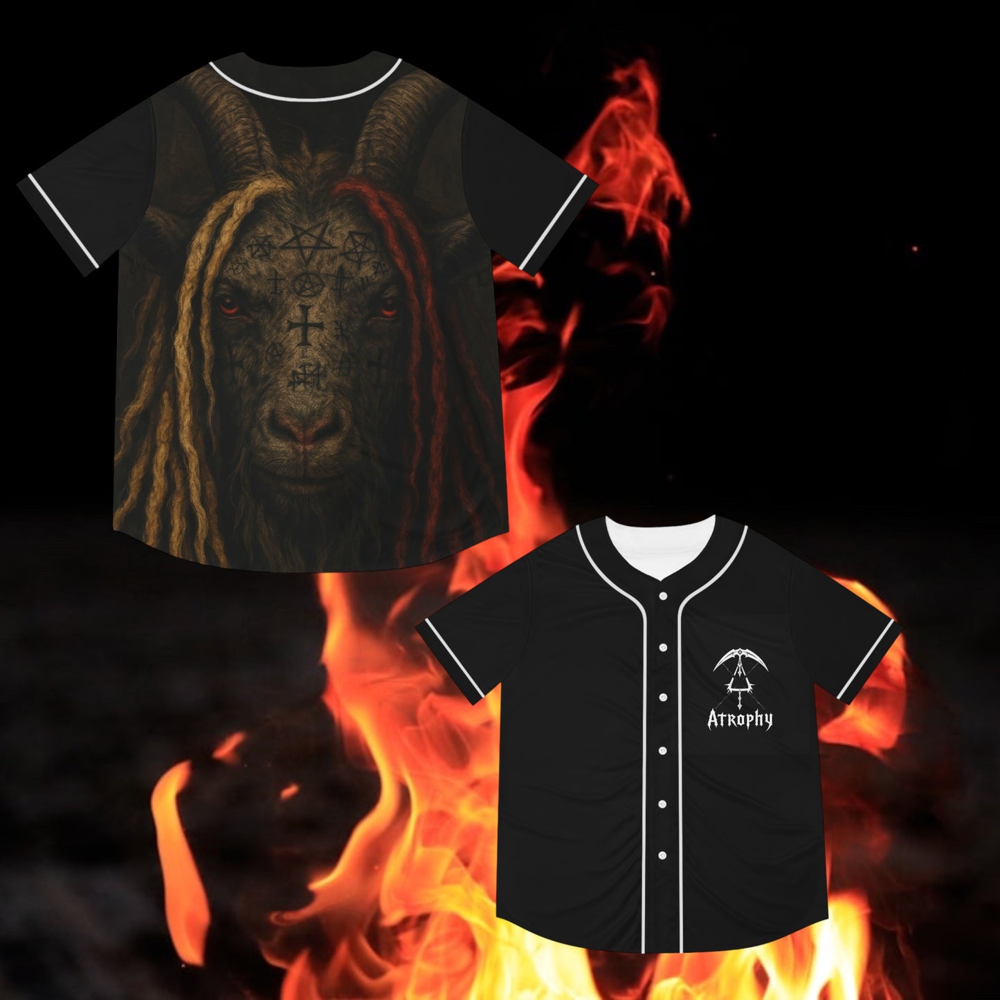 The Goat Atrophy Men's Baseball Jersey