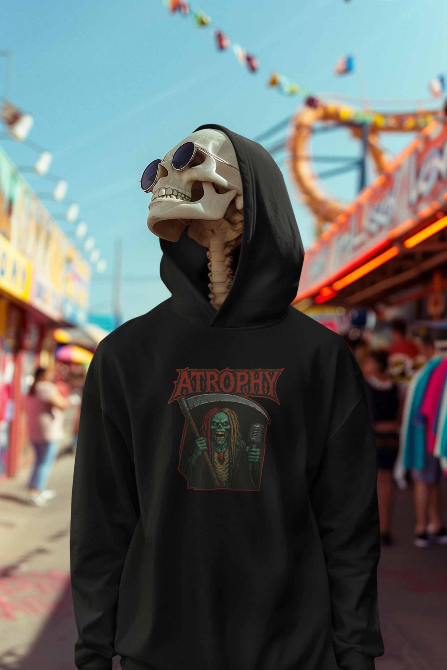 Atrophy Zombie Logo Unisex Hoodie