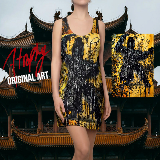 Atrophy Original Shaolin Painting Racerback Dress